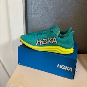 HOKA CIELO X 2 LD Track Running Spikes Teal/Yellow Size 12 MPN 1134533